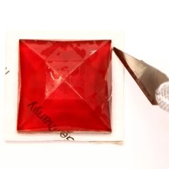 Red Square 25mm Faceted Jewel -Stained Glass Deals Store 235031 40