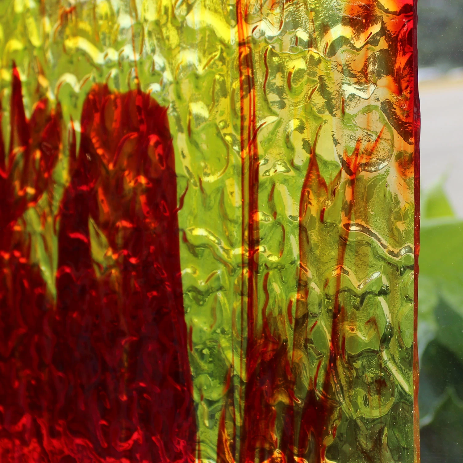 Wissmach Red And Yellow Streaky Transparent Flemish 3 Wissmach Red And Yellow Streaky Transparent Flemish - Image 3