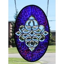 Wissmach Dark Cobalt Blue/Dark Purple Transparent Flemish 15 Wissmach Dark Cobalt Blue/Dark Purple Transparent Flemish -Stained Glass Deals Store 235142 50
