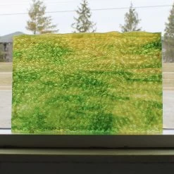 Uro Light Brown, Dark Brown And Green Herringbone Ripple -Stained Glass Deals Store 238526 20