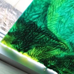 Uro Emerald, Chartruese And Turquoise Herringbone Ripple -Stained Glass Deals Store 238531 40