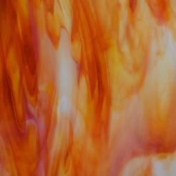 Wissmach Orange And White Opal Streaky -Stained Glass Deals Store 238582 20