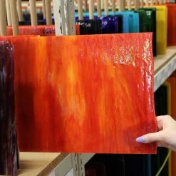 Tiffany Today Blood Orange Opal Streaky 11 Tiffany Today Blood Orange Opal Streaky -Stained Glass Deals Store 238671 40