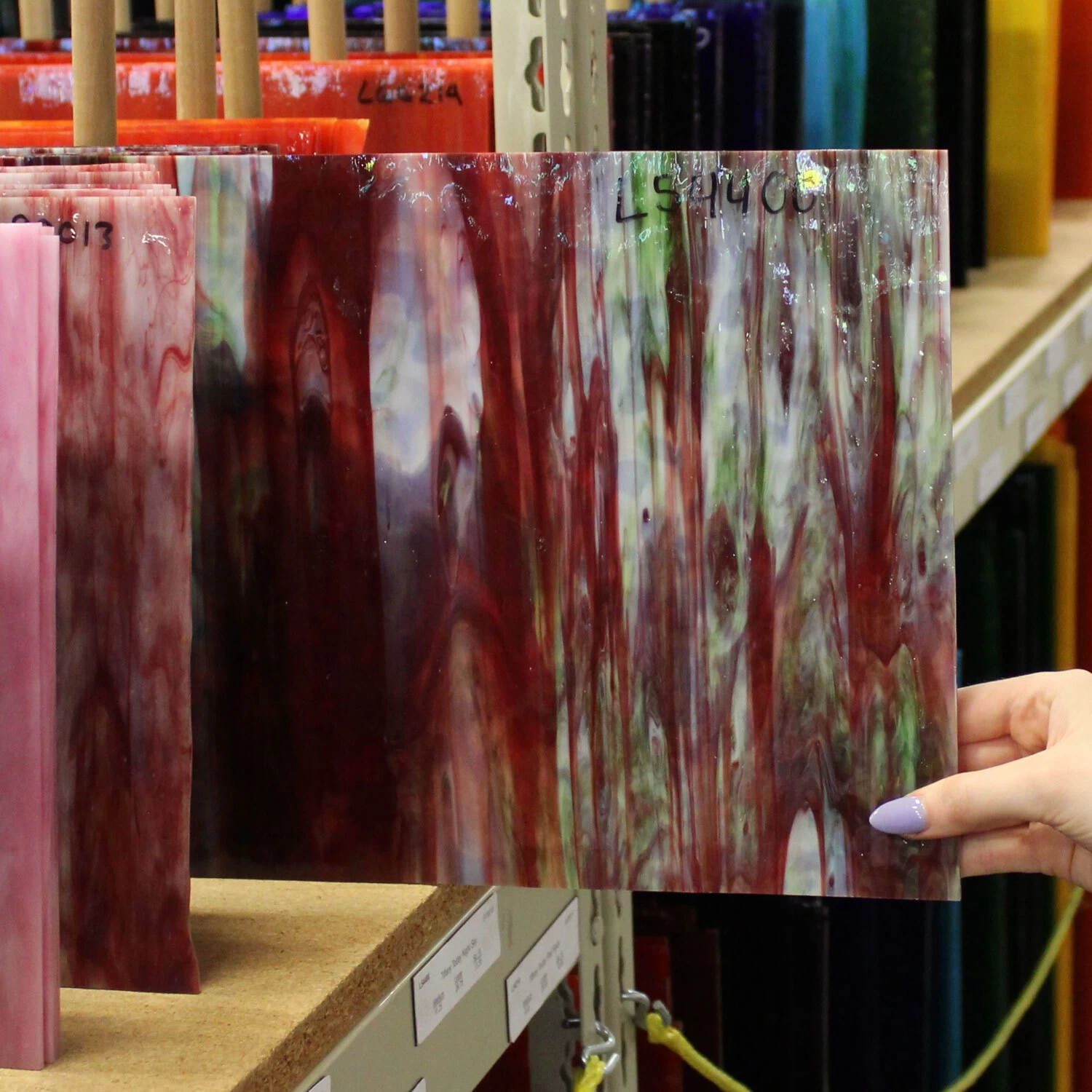 Tiffany Today Rainbow Eucalyptus Opal Mottle 5 Tiffany Today Rainbow Eucalyptus Opal Mottle - Image 5