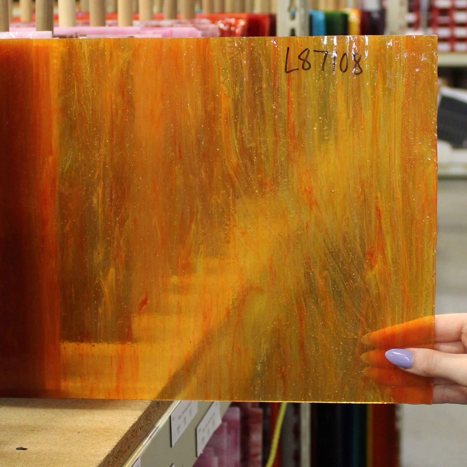 Tiffany Today Tangerine Dream Transparent Streaky 5 Tiffany Today Tangerine Dream Transparent Streaky - Image 5