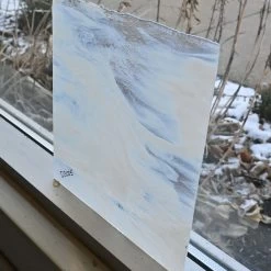 Delphi Superior White Caps Transparent Streaky - 90 COE -Stained Glass Deals Store 238957 20