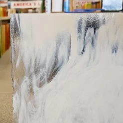 Delphi Superior White Caps Transparent Streaky - 90 COE -Stained Glass Deals Store 238957 40