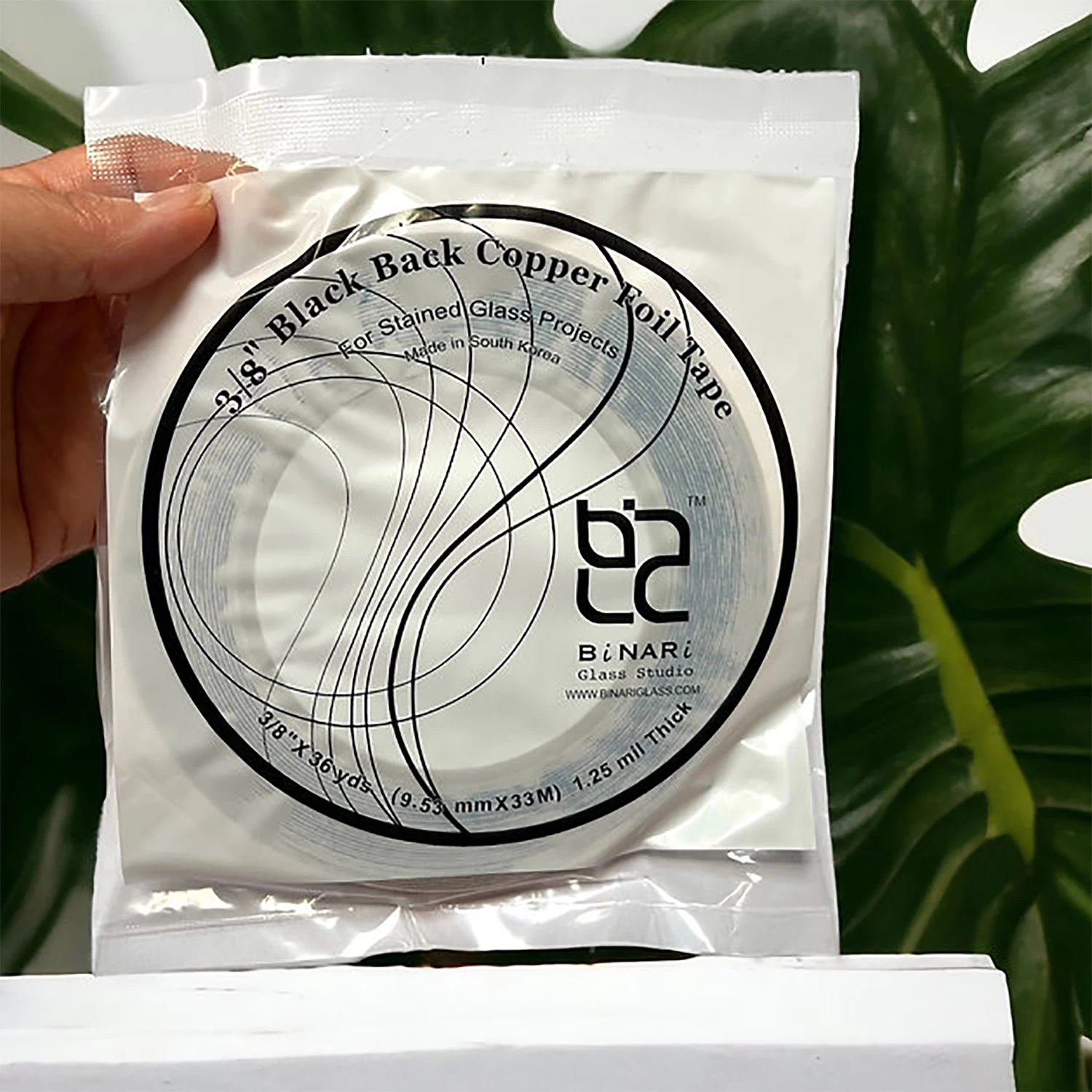 3/8" BiNARi Black Backed Copper Foil - 1.0 Mil 4 3/8" BiNARi Black Backed Copper Foil - 1.0 Mil - Image 4