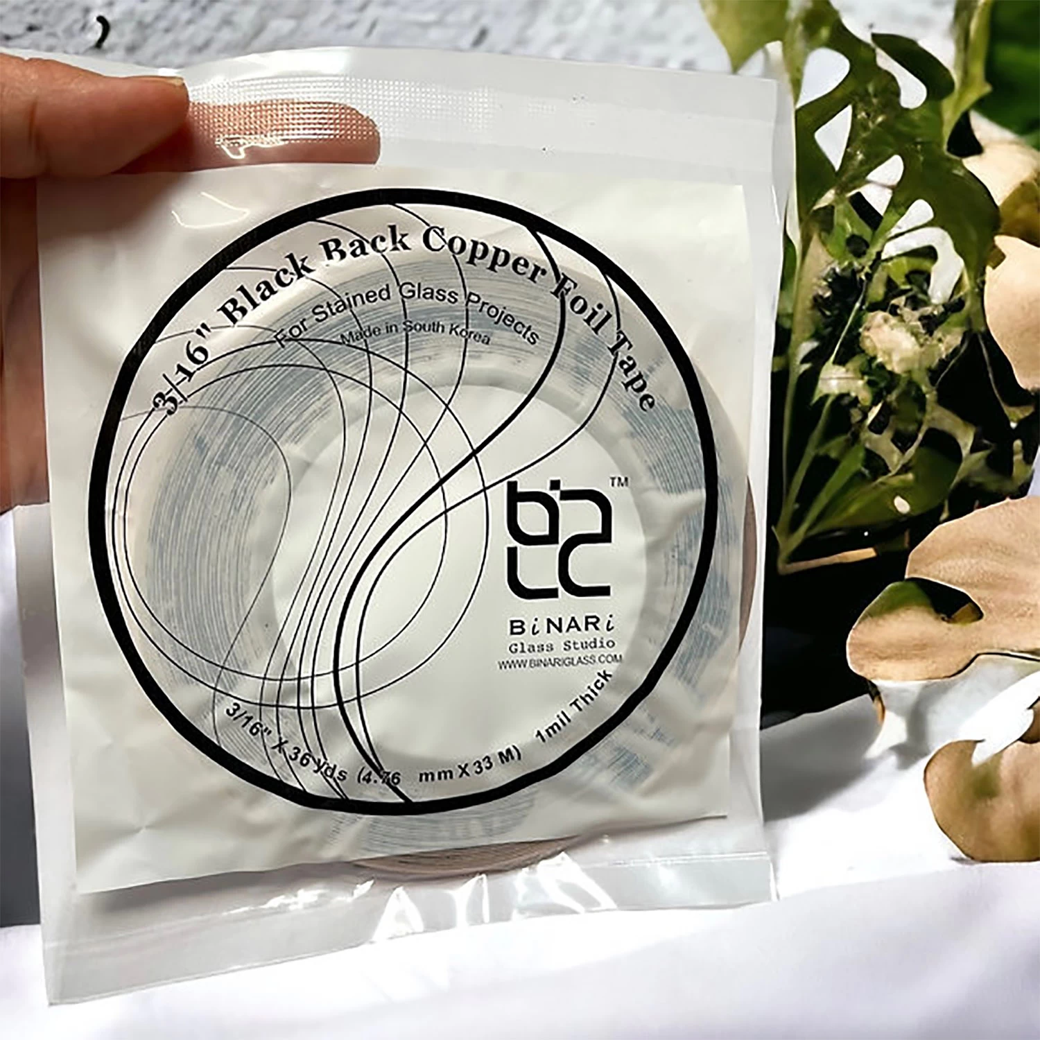 3/16" BiNARi Black Backed Copper Foil - 1.0 Mil 4 3/16" BiNARi Black Backed Copper Foil - 1.0 Mil - Image 4