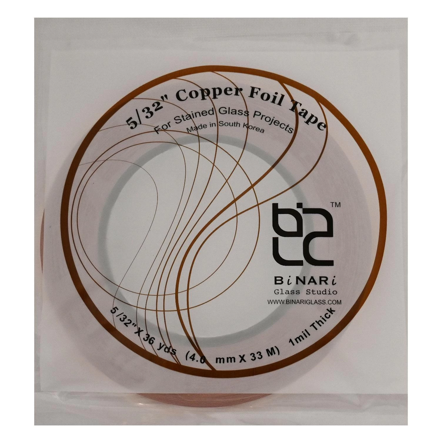5/32" BiNARi Copper Foil - 1.0 Mil 1 5/32" BiNARi Copper Foil - 1.0 Mil