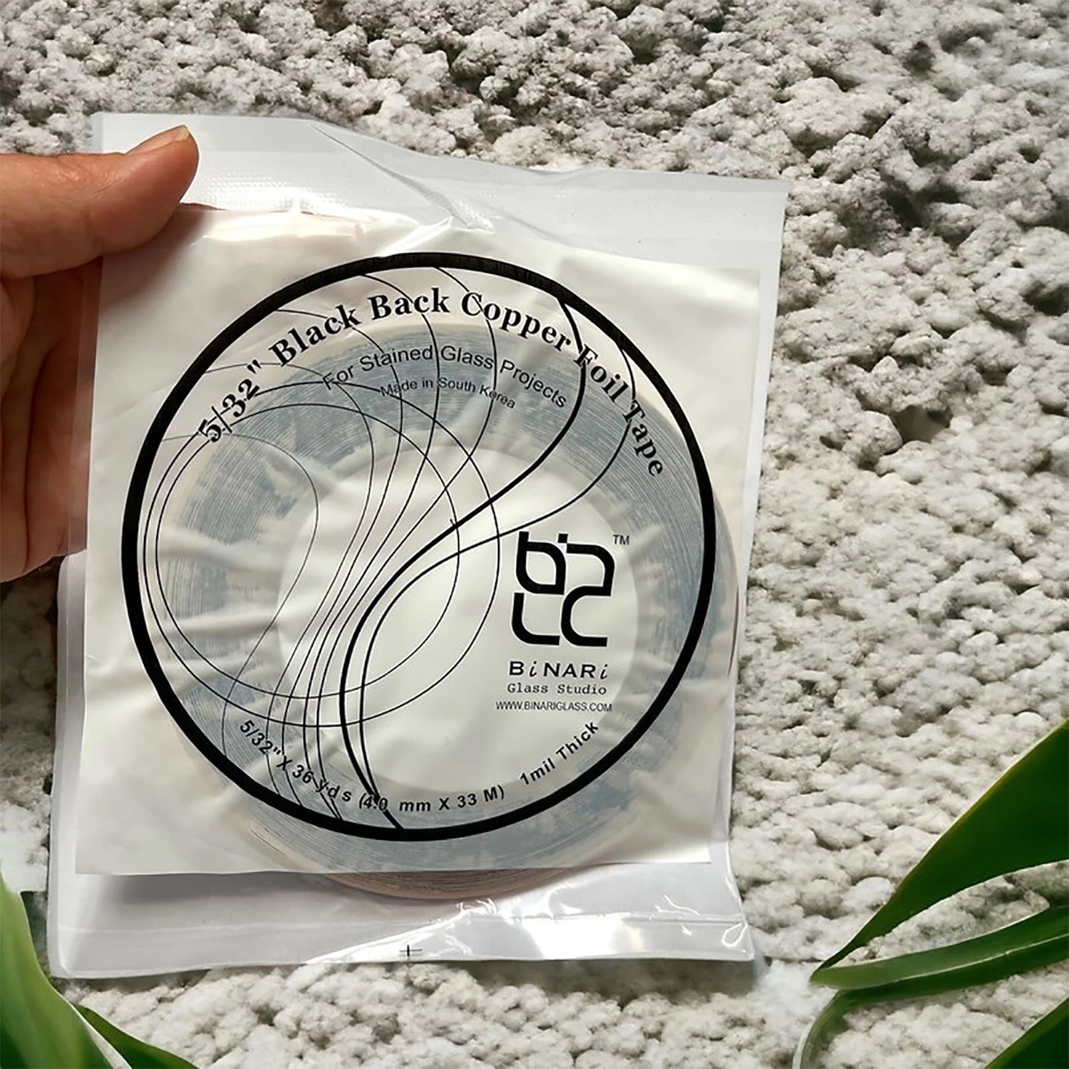 5/32" BiNARi Black Backed Copper Foil - 1.0 Mil 4 5/32" BiNARi Black Backed Copper Foil - 1.0 Mil - Image 4