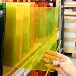 Tiffany Today Yellow Transparent -Stained Glass Deals Store 239157 40